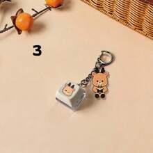 RII/ZE Peripheral Stress Relief Keyboard Keychain Jung Sung-Chan So-Hee Oosaki Shotaro Keyboard Pendant Keychain - Multicolor - View 6