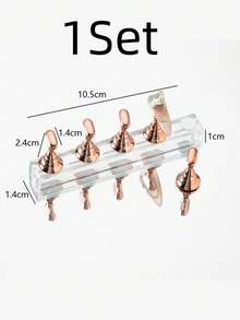2pcs/Set (10pcs Total) - Nail Tray, Nail Art Stand Set (Base Only), Press-On Nail Art Stand, Nail Practice Hand Tray, Pre-Coated Nail Art Stand, Nail Art Display Rack, Home Nail Salon Beginner Set (Silver) Nail Box, Nail Tech Supplies, Nail Tools, Nail Supplies, Nail Stand - Multicolor - View 11