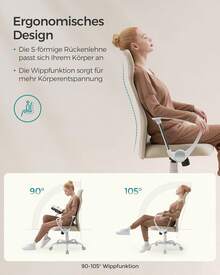 Home Office Chairs - 卡布奇諾米色 - 查看 5
