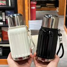 1個 500ml/17.63oz 316不鏽鋼真空保溫水瓶，多巴胺亮色，防漏，保溫保冷，高端設計，適合辦公室、學校、露營、運動和旅行 - 彩色 - 查看 1
