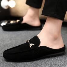 Men's Fashion Soft Sole Slippers, Men's Casual Shoes, Soft Sole Support Shoes, Sports Shoes - Black - View 2