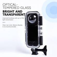 Insta360 X5 保护壳，45米防水，钢化玻璃和不锈钢材质，运动相机配件 - 查看 7