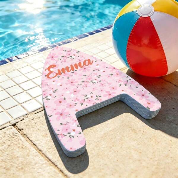 1pc Personalised A Frame Kickboard Custom Name, Summer Essential For The Beach And Pool, Perfect For Beginners; Brightly Colored For Easy Visibility