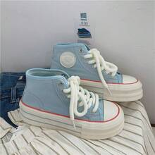 Women Canvas Shoes - Blue - View 3