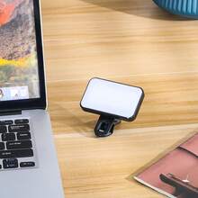 Selfie LED Fill Light, 3 Lighting Modes, Adjustable Brightness, USB Rechargeable, Portable Clip-On, Suitable For Phone Photography Fill Light, Laptop, Tablet, Meeting, Makeup Fill Light Lighting - one-size - View 12
