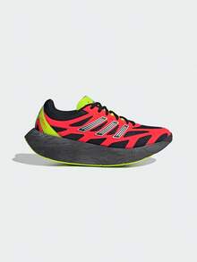 Adidas Spring/Summer Mesh Running Shoes Unisex Couple Thick Sole Running Sports Casual Shoes JH5692 - Carbon Black/No. 1 Black/red Fluorescent - View 1