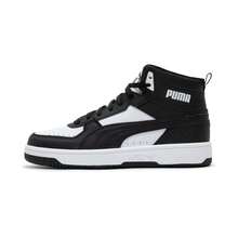 Puma Spring/Autumn Mid-Top Casual Shoes Unisex Couple Basketball Style Classic Retro Sports Sneakers 37476501 - Black/white - View 2