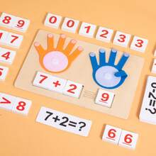 Toddler Math Learning Toy, Suitable For Children 3 Years And Older, Simulated Finger Counting Board With Number Cards, 1 To 10 Addition And Subtraction Operation Materials, Montessori Preschool Education Game, Suitable For Kindergarten Children Learning Addition And Subtraction - Multicolor - View 5