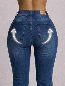 Women Jeans - Medium Wash - View 7