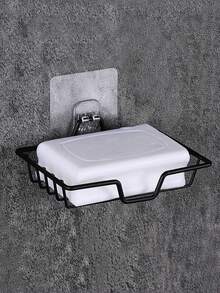 2026 Upgraded Stainless Steel Soap Holder, No Drilling Self-Adhesive Soap Rack, Square Design, With Drainage Holes, Waterproof And Rust-Proof, Elegant And Exquisite, Suitable For Bathroom And Kitchen, Fits Most Soaps, Bathroom Decor - Multicolor - View 5