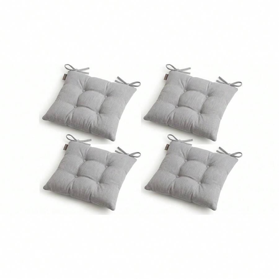 4-Piece Premium Luxury Chair Cushion Set – Soft Filled Comfortable Seat Pads, Non-Slip Base Stylish Design, For Kitchen & Dining Room Chairs