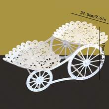 1pc 2-Tier White Lace Wedding Dessert Cart, Plastic Snack, Fruit, Cake Stand Holder, Suitable For Wedding, Holiday Events, Birthday Party, Theme Party, Afternoon Tea Dessert Display Rack, Wedding Table Decor - Multicolor - View 14