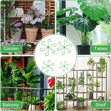 塑膠植物支撐夾，龜背竹莖部支撐架，防倒伏花枝固定架，可重複使用綠色植物莖部整理器，適用於室內盆栽植物 - 彩色 - 查看 5