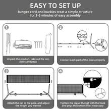 DISPLAY4TOP 3M/4M/5M Adjustable Badminton Net – Portable Tennis Net With Stand & Carry Bag, Quick Setup For Backyard, Pickleball, Volleyball & Family Sports - 3M - View 7