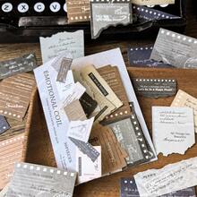 1 Pack 30pcs Vintage Distressed Asymmetrical English Paper Strip Stickers For Scrapbooking Decoration Collage Material School Supplies - DT1826 - View 8