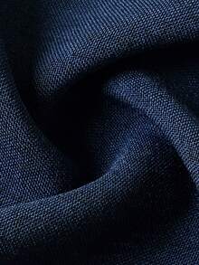 Blus Kerja Wanita Elegan Gaya Prancis untuk Musim Gugur, Kancing Katak Cina, Lengan Lentera, Warna Biru Tua - Navy Blue - View 4