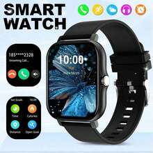 1.83-Inch Full Touch Screen Unisex Smartwatch With The Following Features: Call Answering, Message Alerts, Music Control, Remote Camera, Pedometer, Calorie Tracking, Multiple Sports Modes, Alarm, Call And Message Notifications, Compatible With Android And IOS - Multicolor - View 12