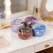 HIZTGHC 16pcs Marble Pattern Candle Jars, Random Patterns, Candle Making Kit, Candle Holder, Storage Box, Candle Jars (For Candle Making) - Marble - View 2