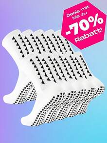 10 Pairs Men's Football Socks, Anti-Slip Grip Pads, Suitable For Football, Basketball And Other Sports, Socks With Anti-Slip Pads - Multicolor - View 9