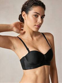 Veilyse 2pcs Wireless, Seamless, Push Up, Backless Bra, Lingerie For Summer - Multicolor - View 5