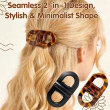 Women's Magnetic Flat Hair Clips - Durable, Non-Slip And Secure, Ideal For Daily Styling. They Won't Leave Creases In Your Hair, Suitable For Both Fine And Thick Hair Types; Easy And Intuitive To Use, No Residue Left Behind, Perfect For Home Or Travel Use, Helping You Effortlessly Create Fashionable Hairstyles. - Multicolor - View 6