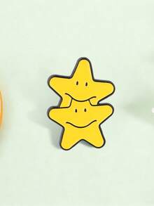 Limited-Edition English Slogan Charm Set - CELL-FIE. Features Cute Animal Accessories Such As Cells, Tired Unicorns, And Funny Flame Ducks. - Multicolor - View 6