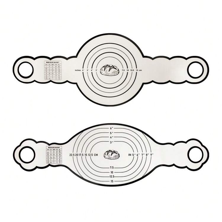 Bộ 2 tấm lót nướng silicon đa năng có tay cầm đôi, tấm chuyển bột có vòng định cỡ chính xác, chịu nhiệt và chịu lạnh, dùng được cho nồi hấp, lò nướng, nồi hầm, bề mặt chống dính, dễ vệ sinh và giặt máy, phụ kiện nướng tiện lợi cho bánh mì sourdough, bánh quy, pizza, bánh pancake tự làm - Nhiều màu - Xem 15