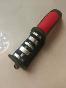 4-In-1 Knife Sharpener, High-Strength Polishing Blade, Kitchen Knife Sharpener, Suitable For Ceramic Knives, Steel Knives, And Scissors. Outdoor Knife Sharpening Tool, Kitchen Blade And Scissors Sharpening Tool, For Grinding Knives.Fine Slot For Dai - A - View 16