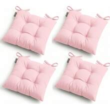 4 Packs Pofidik Chair Seat Cushions, 40*40 Cm – Extra Soft & Comfortable In Der Turkei - Pink - View 2