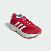Adidas 春秋款中性情侶厚底復古時尚百搭休閒鞋 JI0835 - 淺猩紅/白/漢玉白 - 查看 5
