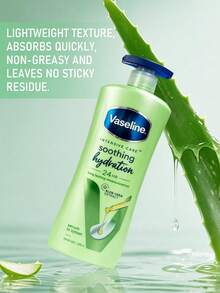 Vaseline 600毫升/20.3盎司 凡士林芦荟舒缓保湿身体乳 | 24小时持久保湿 | 蕴含芦荟提取物和薄荷 - Aloe Fresh - 600ml - 查看 4