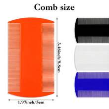 6pcs Head Hair Comb, Double Sided Fine Tooth Comb, Flea Lice Comb For Dandruff Removal, For Adults(Mixed Loading) - A - View 5