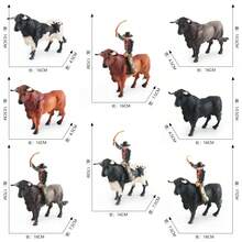 Realistic Spanish Bullfighting Model Statue Ornament, Bullfighting Enthusiast Bookshelf Decor Statue Ornament, Bullfighting Scene Setup Decor Model, Gift - Multicolor - View 7