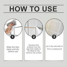100ml Tile Repair Agent Waterproof Grout Filler DIY Tile Crack Repair Bathroom Kitchen Floor Wall Tile Gap Filling Renovation Repair Grout Paste - View 6
