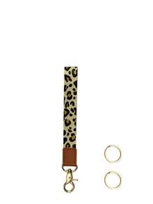 1pc Leopard & Daisy Print Lanyard, Leather Neck Strap, ID Badge Holder, Key/Phone/Card Keychain Lanyard - Multicolor - View 15