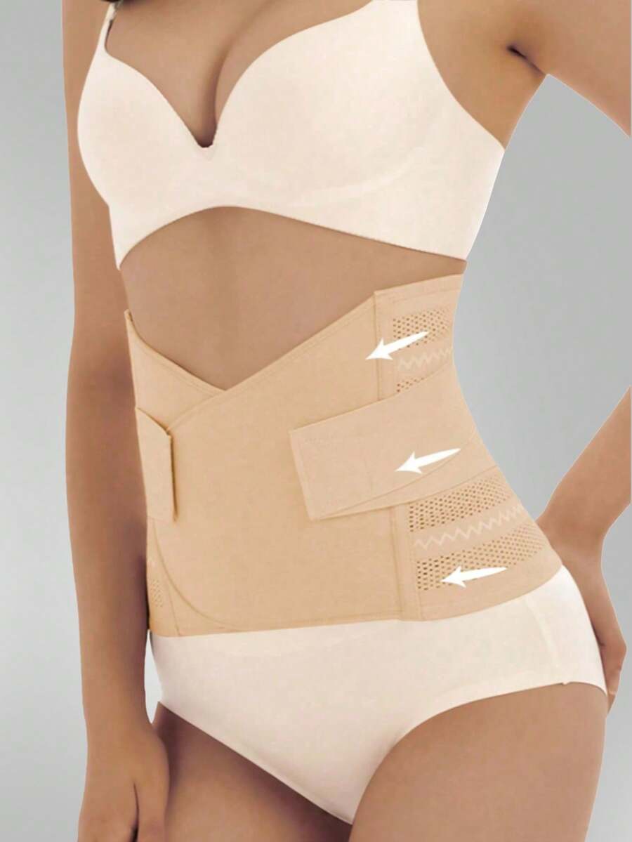 Women's Tummy Control Training Pants, Abdominal Shaping Body Shaper - Apricot - View 1