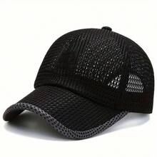 1 pieza [Secado rápido|Transpirable] Gorra de béisbol transpirable de secado rápido para hombres | Visera de pico de pato de malla ligera, adecuada para correr, senderismo, actividades al aire libre, gorra casual de primavera/verano, regalo de Navidad, Carnaval y Día de la Independencia - Multicolor - Ver 10