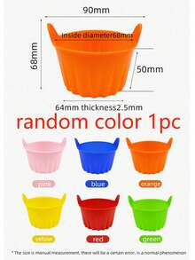 8pcs Air Fryer Baking Cups, Silicone Baking Pan, Muffin Cup Baking Cake Mold, Egg Tart Mold, Kitchen Accessories, Baking Tools, DIY Supplies - Multicolor - View 13