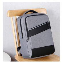 1 pièce Sac à dos d'affaires unisexe à la mode avec port USB et grand espace de rangement pour le travail, les voyages et l'école - Bleu azur - Voir 2