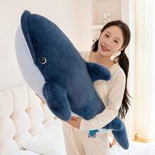 1 Peça Boneco de Pelúcia Realista de Orca, Tubarão, Golfinho e Leão Marinho de 25cm/9,84in, Macio e Confortável, Pode Ser Usado Como Travesseiro ou Almofada. Boneco de Pelúcia de Tubarão Fofo Adequado para Brincadeiras Diárias de Crianças, Ideal para Alívio do Estresse e Companhia na Hora de Dormir, Presente de Natal Perfeito para Crianças, Namorada, Mulheres, Família e Amantes de Tubarões. - Multicolorido - Visão 20