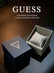 Guess Caja de regalo cuadrada para reloj con forro de almohada de terciopelo, caja de embalaje de almacenamiento de relojes de pulsera de lujo, entrega de color aleatorio - caja de reloj - Ver 1