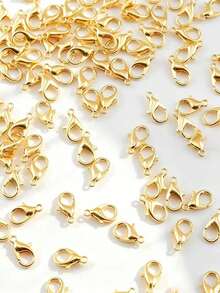 100pcs Zinc Alloy Lobster Clasp For DIY Jewelry Clasp, Keychain, Closed Loop, Jump Ring, Bead End Connector, Pendant Clip, Key Jewelry, Charm, Bag, Necklace Connector, Jewelry Accessories Handmade Craft Materials - 100 Pieces/pack Lobster Buckle - View 7