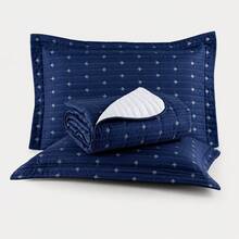 200 Thread Count Double-Sided Embroidered Bedspread Set (Double/Queen/King/Single Size) - Luxury Decor - 藏蓝色 - 查看 1