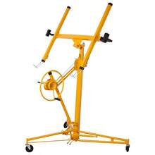 Drywall Lift Panel 11' Lift Drywall Panel Hoist Jack Lifter,Yellow-XY152490 - Multicolor - View 1