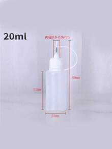 1/5/20pcs Botol Plastik Peras 20ml dengan Ujung Jarum dan Corong - Penyimpanan Lem yang Tepat, Dispenser Cairan, Wadah Pelumas - Sempurna untuk Kerajinan DIY - Hadiah Ideal untuk Seniman dan Pengrajin - View 3