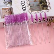 49pcs Grafting Eyelashes Crystal Eyelash Brush Makeup Brush, Pink Black Blue And Other Multi-Color Matching, Crystal Rod Eyelash Brush, Easy And Easy To Store, Suitable For Grafting Eyelashes, Makeup And Personal Care Design Ladies Makeup Tools - A - View 10