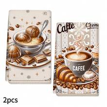2/4/6pcs Set, Dish Towel, Kitchen Towel, Coffee Croissant Chocolate Pattern Printed Tea Towel, Dish Cloth, Cleaning Cloth, 40cm*60cm Soft Absorbent Drying Cloth, Kitchen Decor, Table Decor, Home Goods, Used For Kitchen Wiping Cookware Or Holiday Gift, Gift For Mom, Housewarming Gift, Reusable Kitchen Cleaning Cloth - Multicolor - View 18