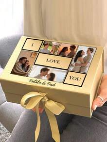 Customized Personalized Magnetic Ribbon Gift Box, Customized Bridesmaid Invitation Gift Box, Bride Gift Box, "Will You Be My Bridesmaid?" Gift Box, Wedding Gift Box - Multicolor - View 7