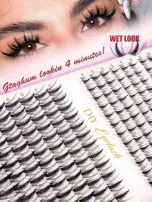 LIMEIKAI 320pcs/32 Rows Cartoon Eyelashes Set, Includes Various Styles Such As Cartoon Eyelash Clusters, Anime Eyelash Clusters, Eyelash Extension Clusters, Natural Style Eyelashes, Fairy Style Eyelashes, Single Strand Cartoon Eyelashes Suitable For Beginners - View 4