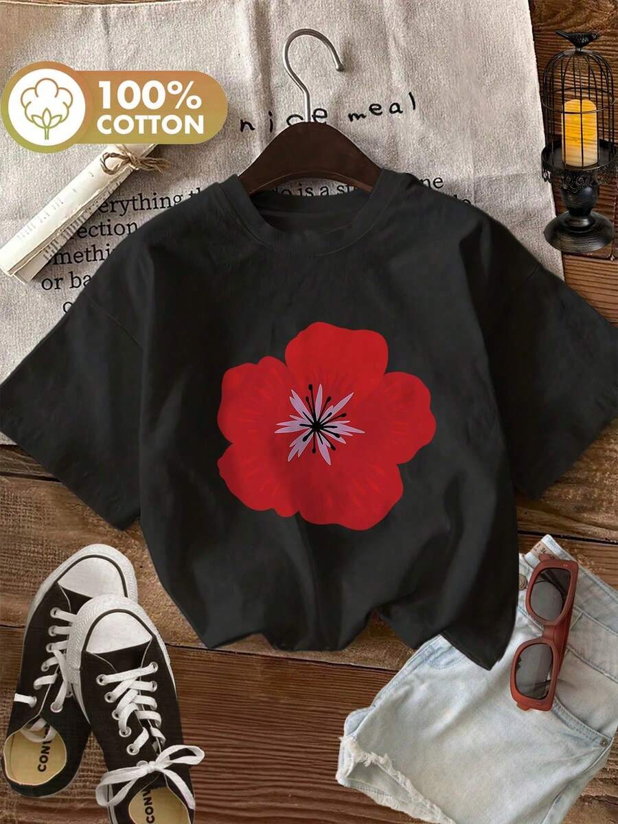 Women T-Shirts - 黑色 - 查看 1
